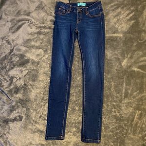 Dark blue jeans